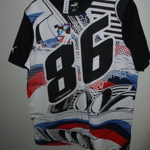 NWT PUMA MMS STREET VINTAGE TEE - BLACK - SMALL